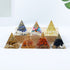 Crystal Epoxy Gravel Pyramid Ornaments