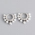S925 Silver Elegant 9 Small Pearl Round Earrings