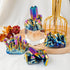 Natural Crystal Electroplating Colorful Cluster Ornaments