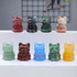 Natural Crystal Rough Stone Polished Cat Animal Ornaments