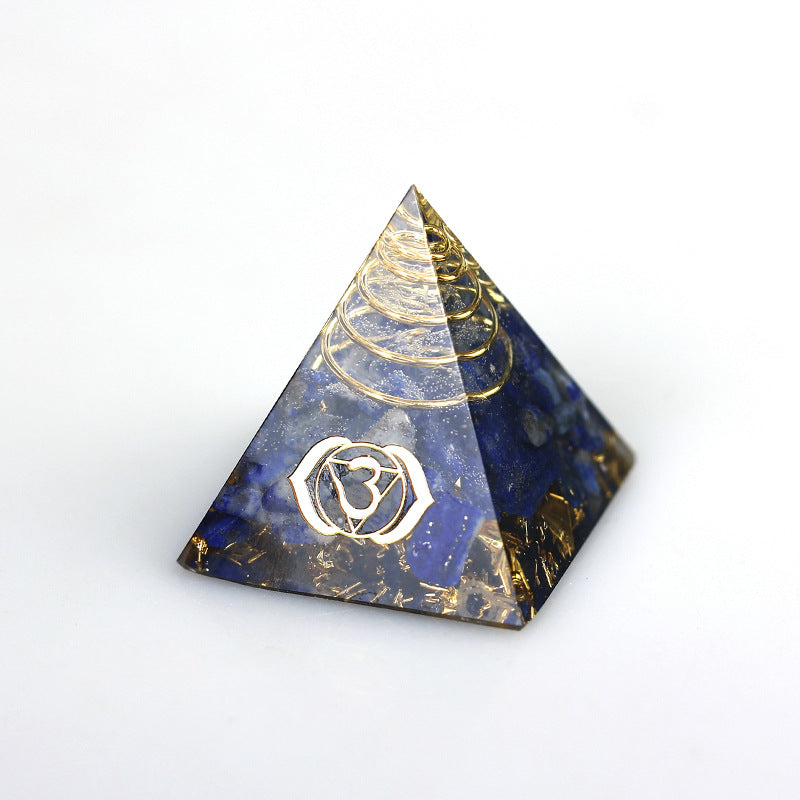 Crystal Gravel Pyramid Epoxy Ornaments