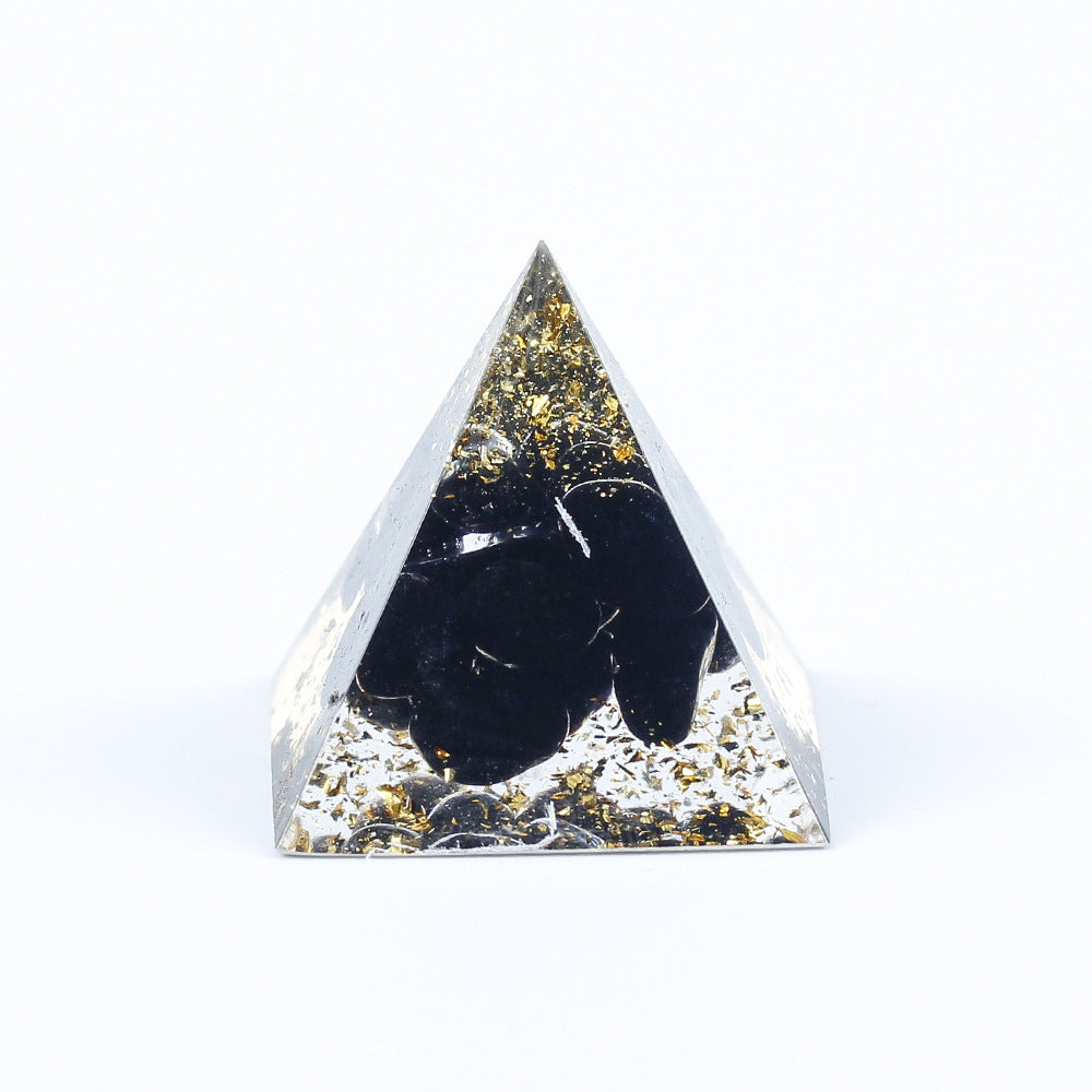 Crystal Epoxy Gravel Pyramid Ornaments