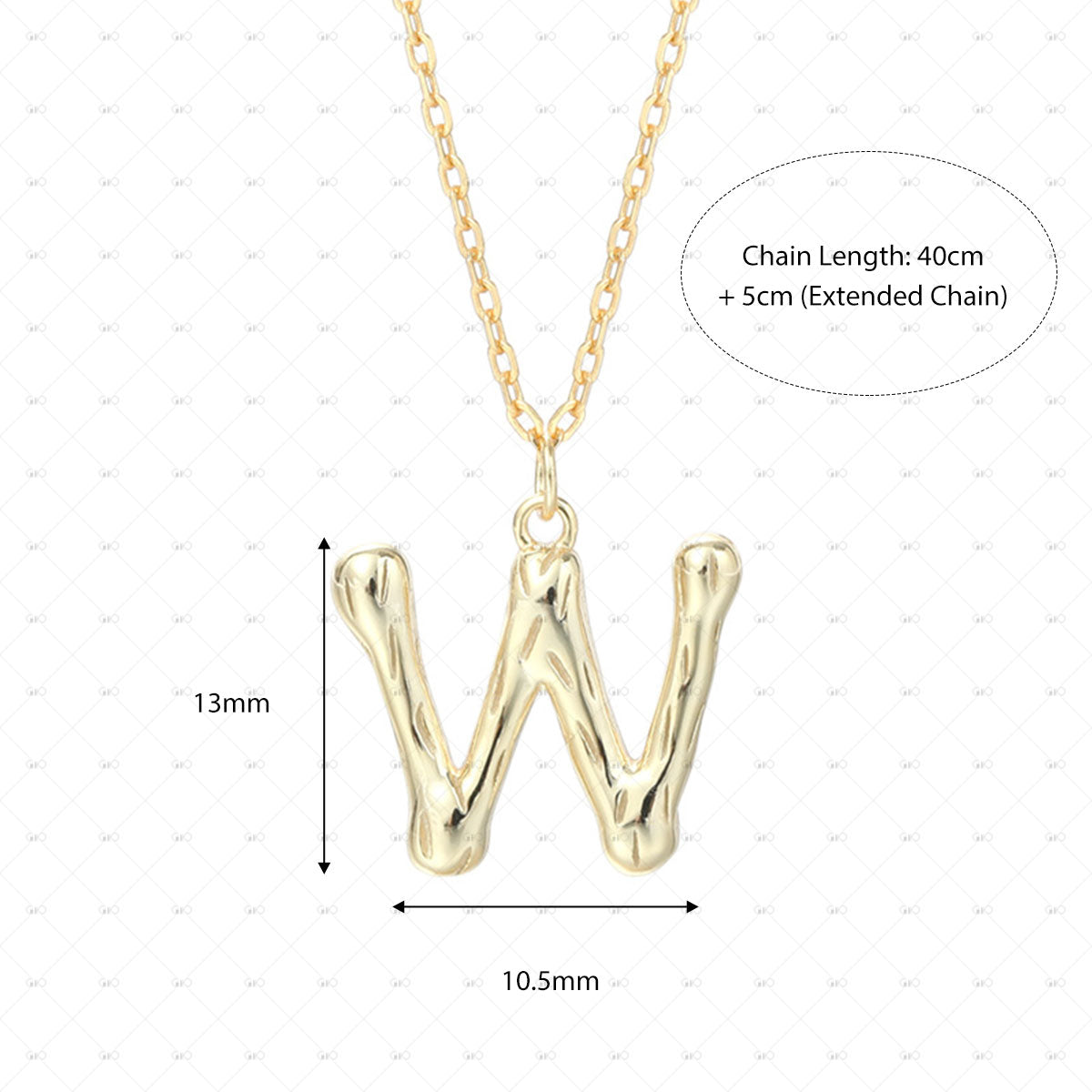 S925 Silver 26 Letter Shaped Pendant Necklace