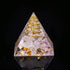 Crystal Gravel Chakra Epoxy Pyramid Ornaments