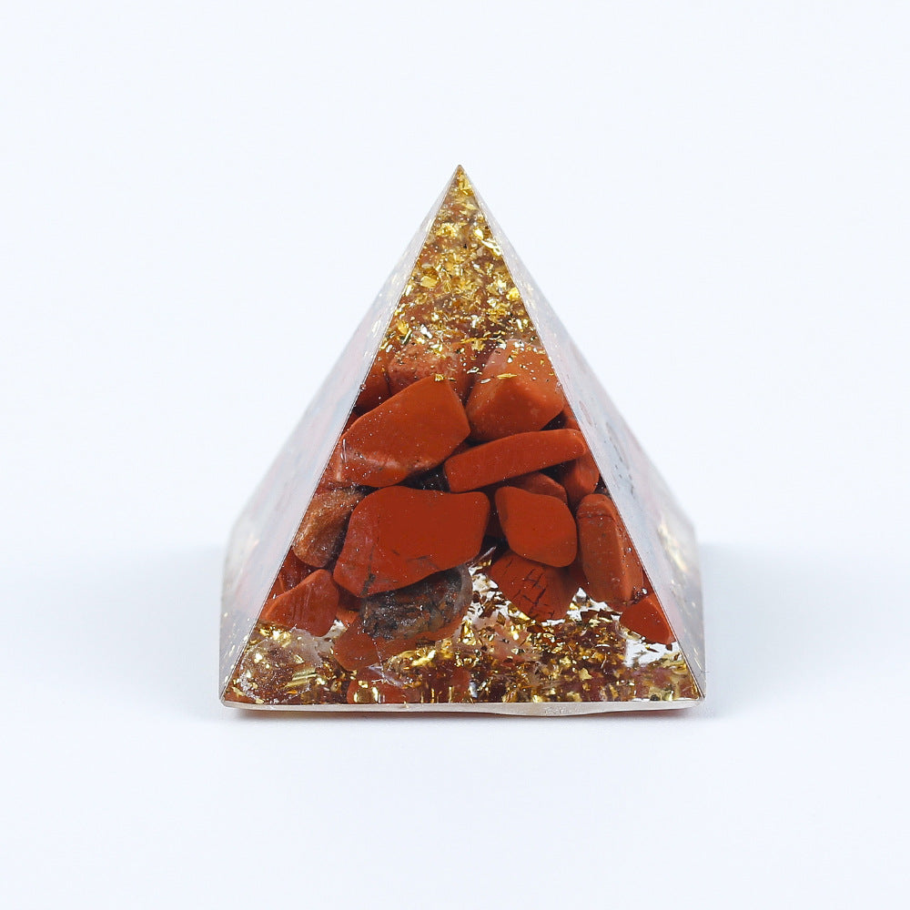 Crystal Epoxy Gravel Pyramid Ornaments