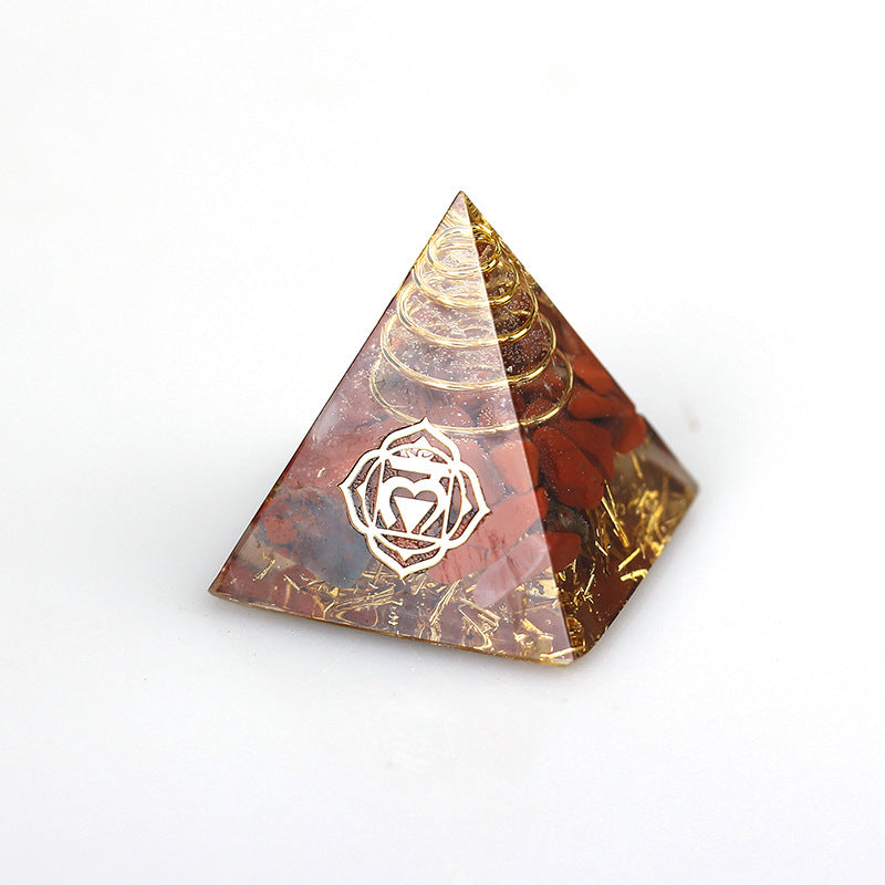 Crystal Gravel Pyramid Epoxy Ornaments