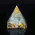 Crystal Gravel Chakra Epoxy Pyramid Ornaments