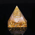 Crystal Gravel Chakra Epoxy Pyramid Ornaments