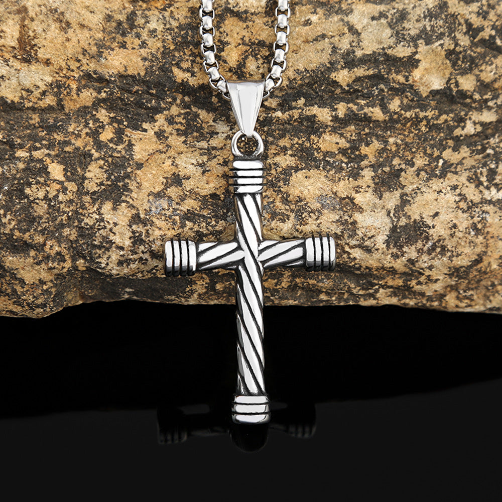 Men's Viking Hip Hop Cross Necklace