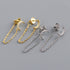 S925 Silver Multi-Color Drop Shape Zircon Earrings