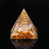 Crystal Gravel Chakra Epoxy Pyramid Ornaments