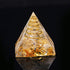 Crystal Gravel Chakra Epoxy Pyramid Ornaments