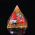 Crystal Gravel Chakra Epoxy Pyramid Ornaments