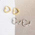 S925 Silver Heart-shaped Sweet and Cool Earrings