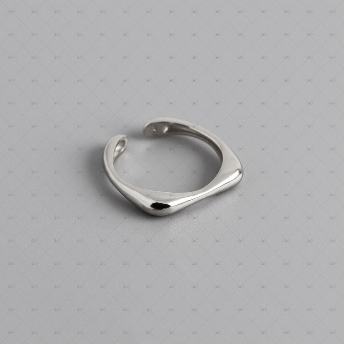 S925 Silver Simple Geometric Ring