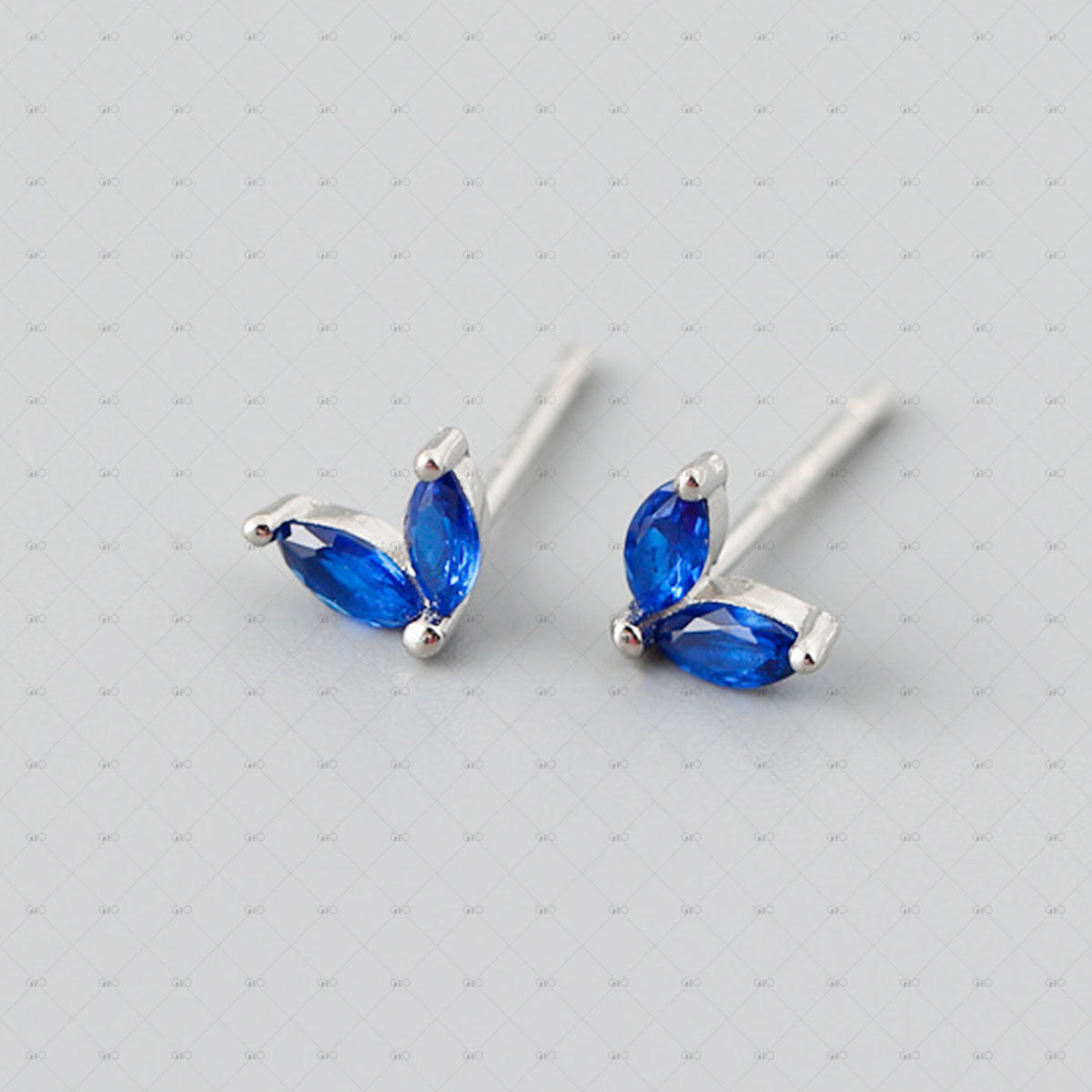 S925 Silver Marquise Multi-color Zircon Earrings