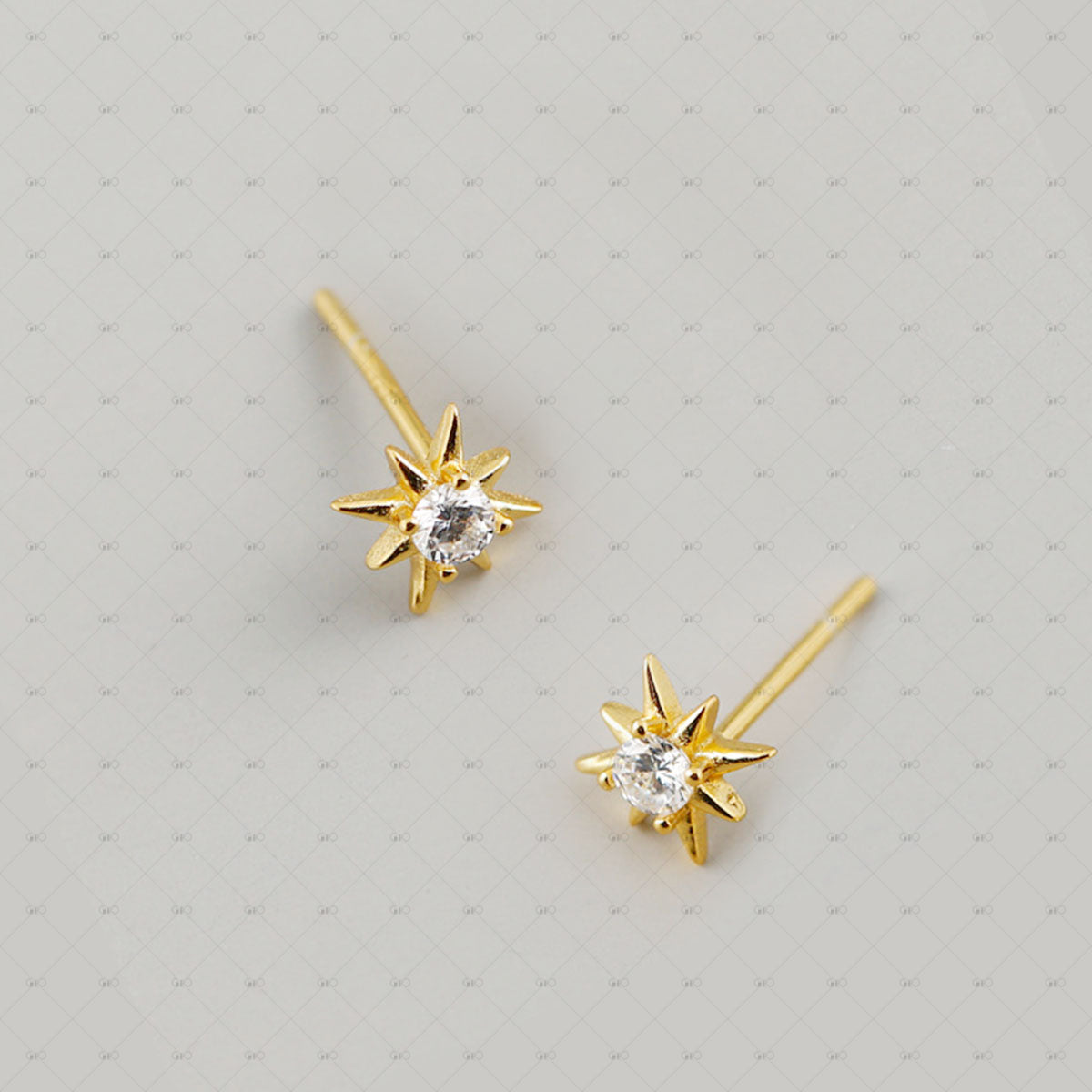 S925 Sparkling Star Zircon Earrings