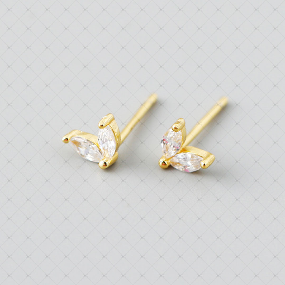 S925 Silver Marquise Multi-color Zircon Earrings