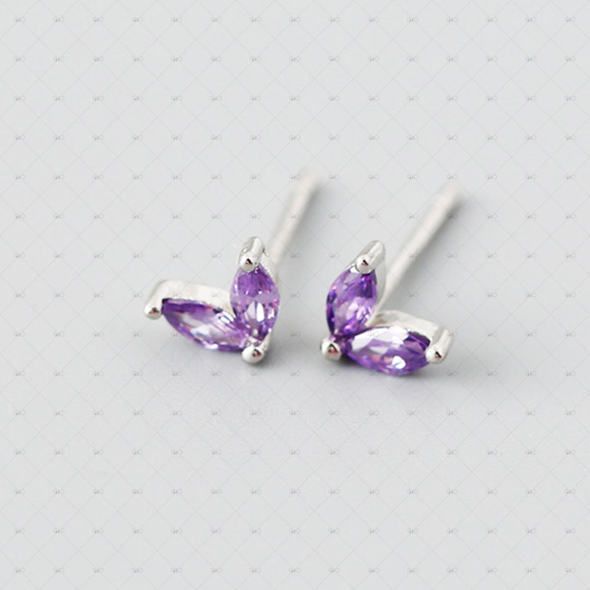 S925 Silver Marquise Multi-color Zircon Earrings