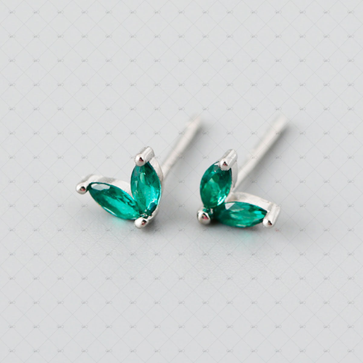 S925 Silver Marquise Multi-color Zircon Earrings