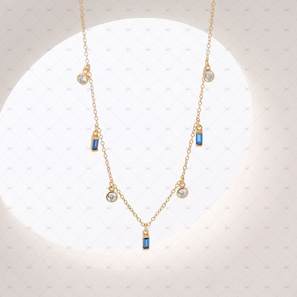 S925 Silver Zircon Collarbone Chain Necklace