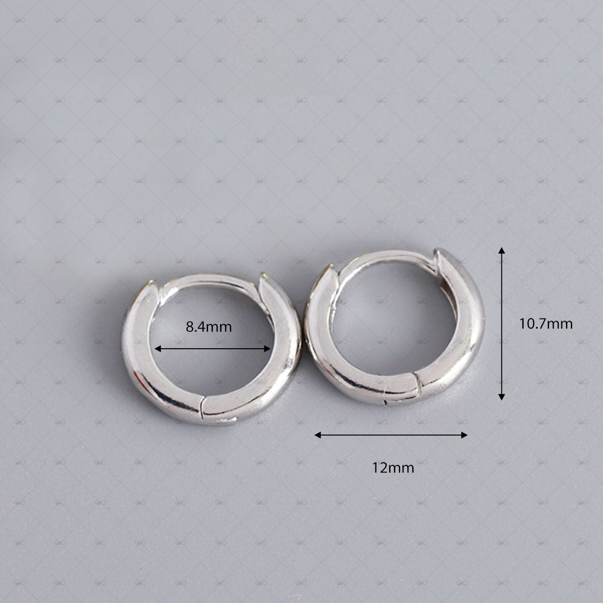 S925 Silver Minimalist Glossy Round Earrings