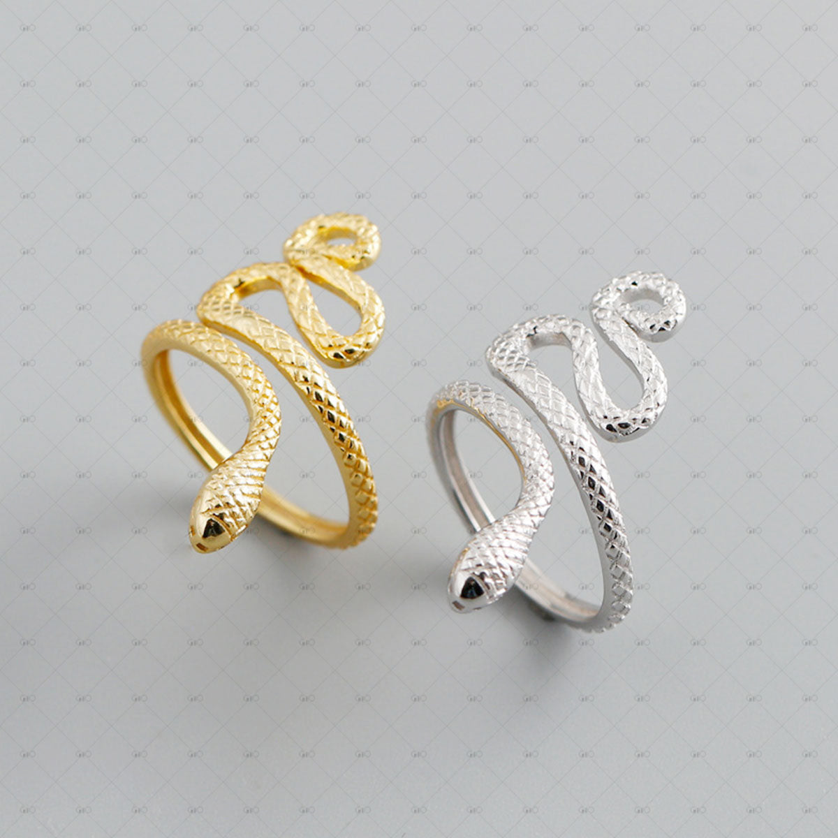 S925 Silver Fantastic Snake Shape Ring