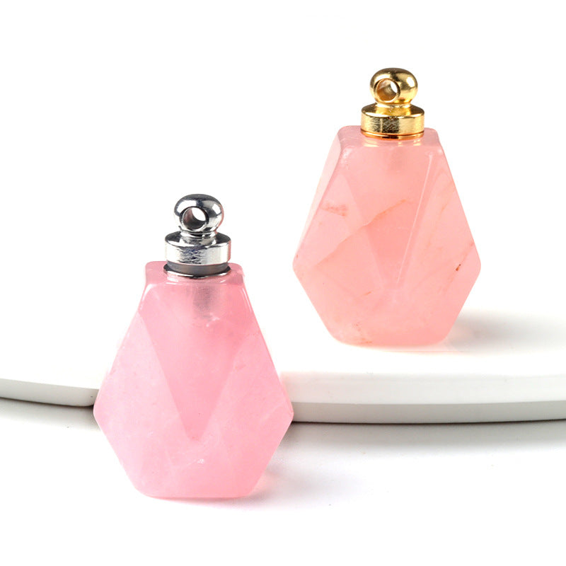 Single Octagonal Perfume Bottle Crystal Pendulum