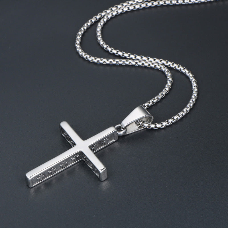 Vintage Exquisite Cross Pendant Personalized Necklace