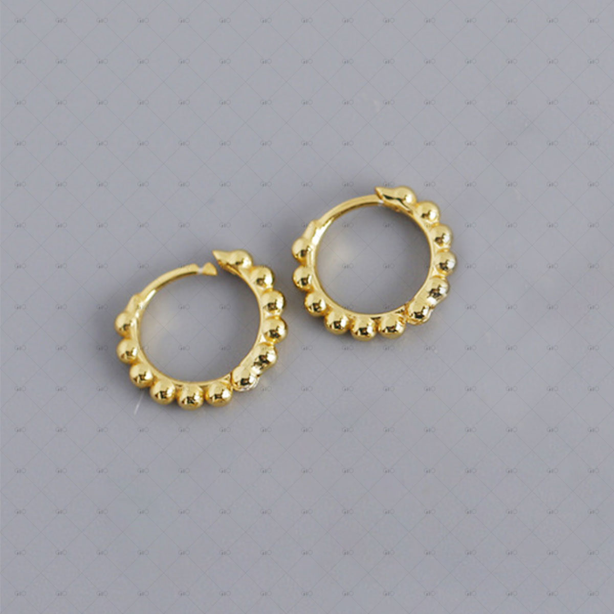 S925 Silver Round Bead Style Earrings