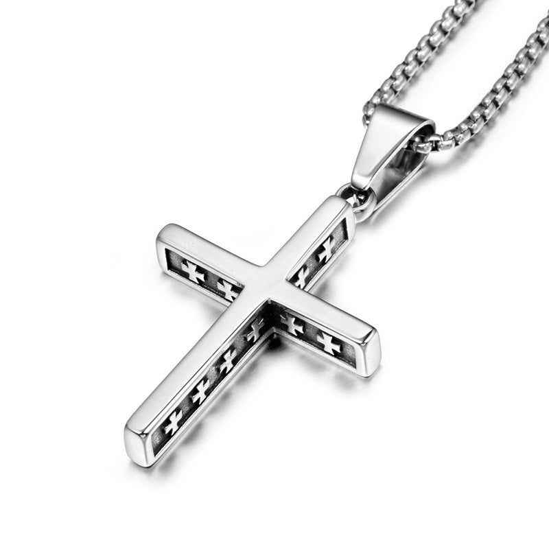 Vintage Exquisite Cross Pendant Personalized Necklace