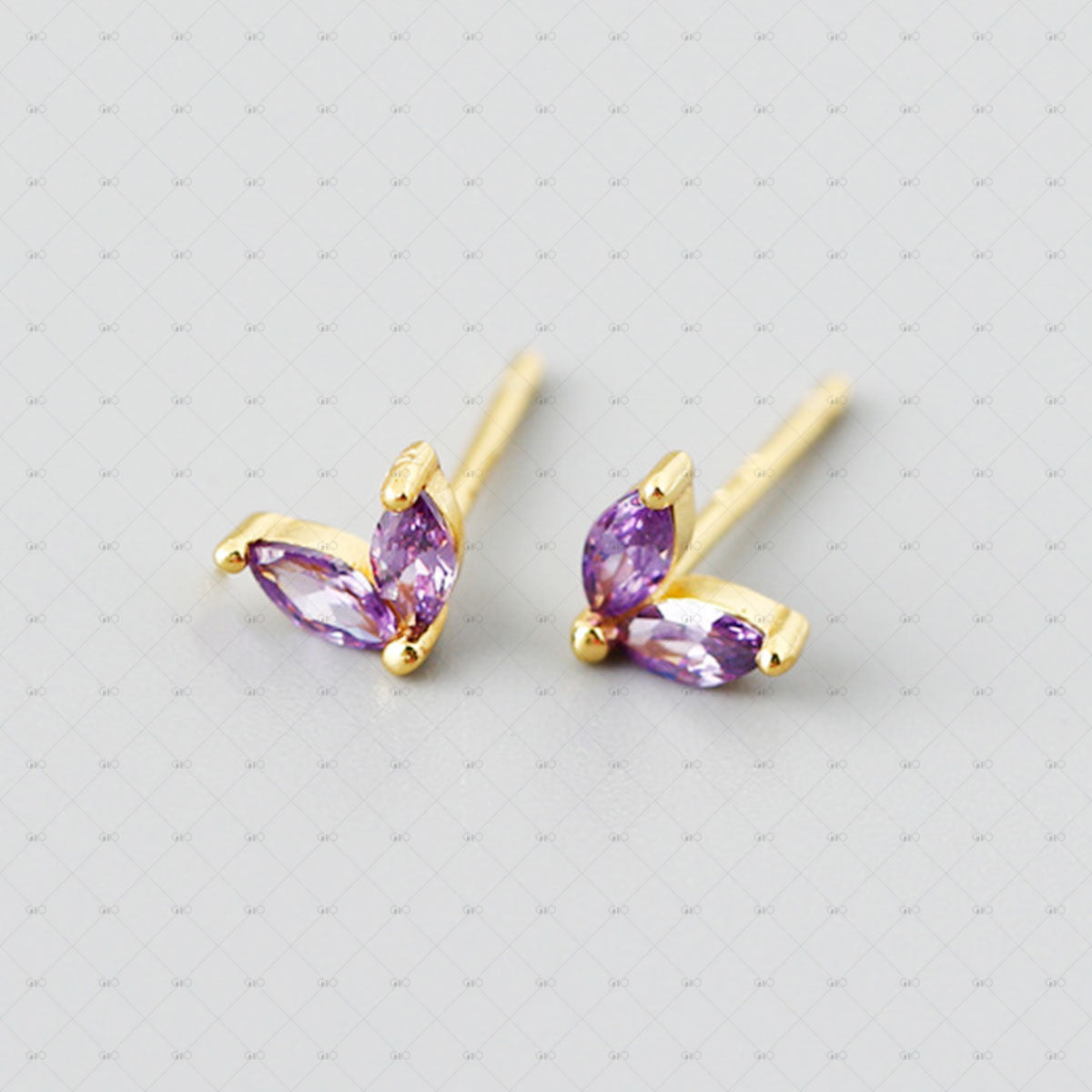 S925 Silver Marquise Multi-color Zircon Earrings