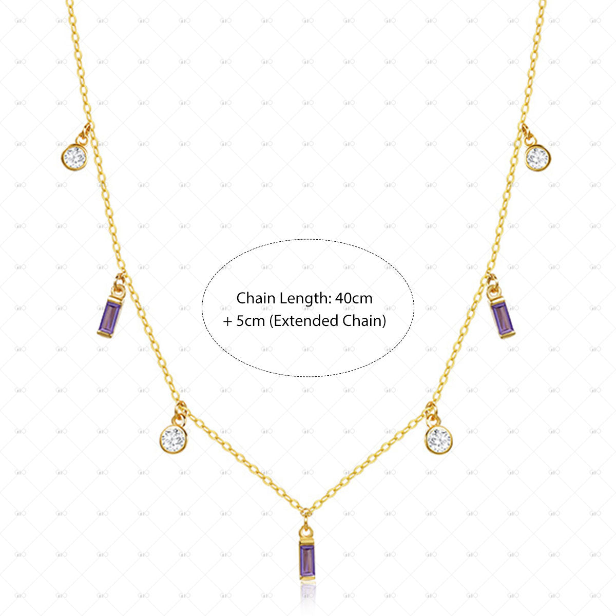 S925 Silver Zircon Collarbone Chain Necklace