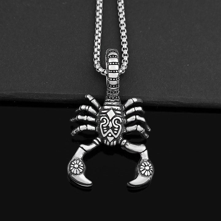 Viking Style Vintage Scorpion Necklace