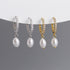 S925 Silver Pearl Pendant Zircon Earrings
