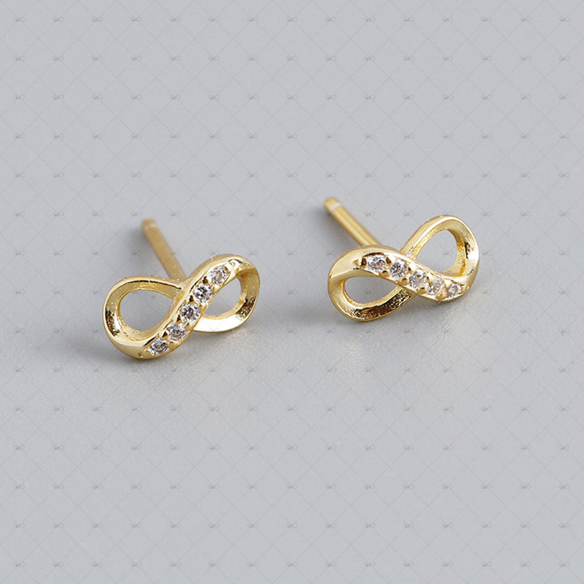 S925 Silver 8-Shape Zircon Earrings