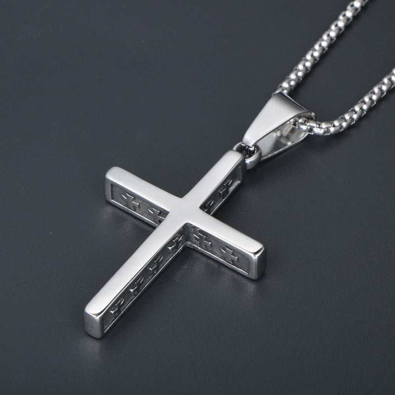 Vintage Exquisite Cross Pendant Personalized Necklace