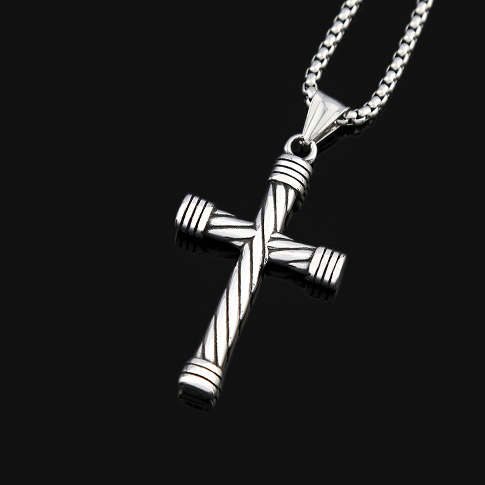 Men's Viking Hip Hop Cross Necklace