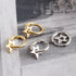 S925 Silver Cool Star Shape Round Earrings
