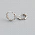 S925 Silver Flower Shape Round Earrings