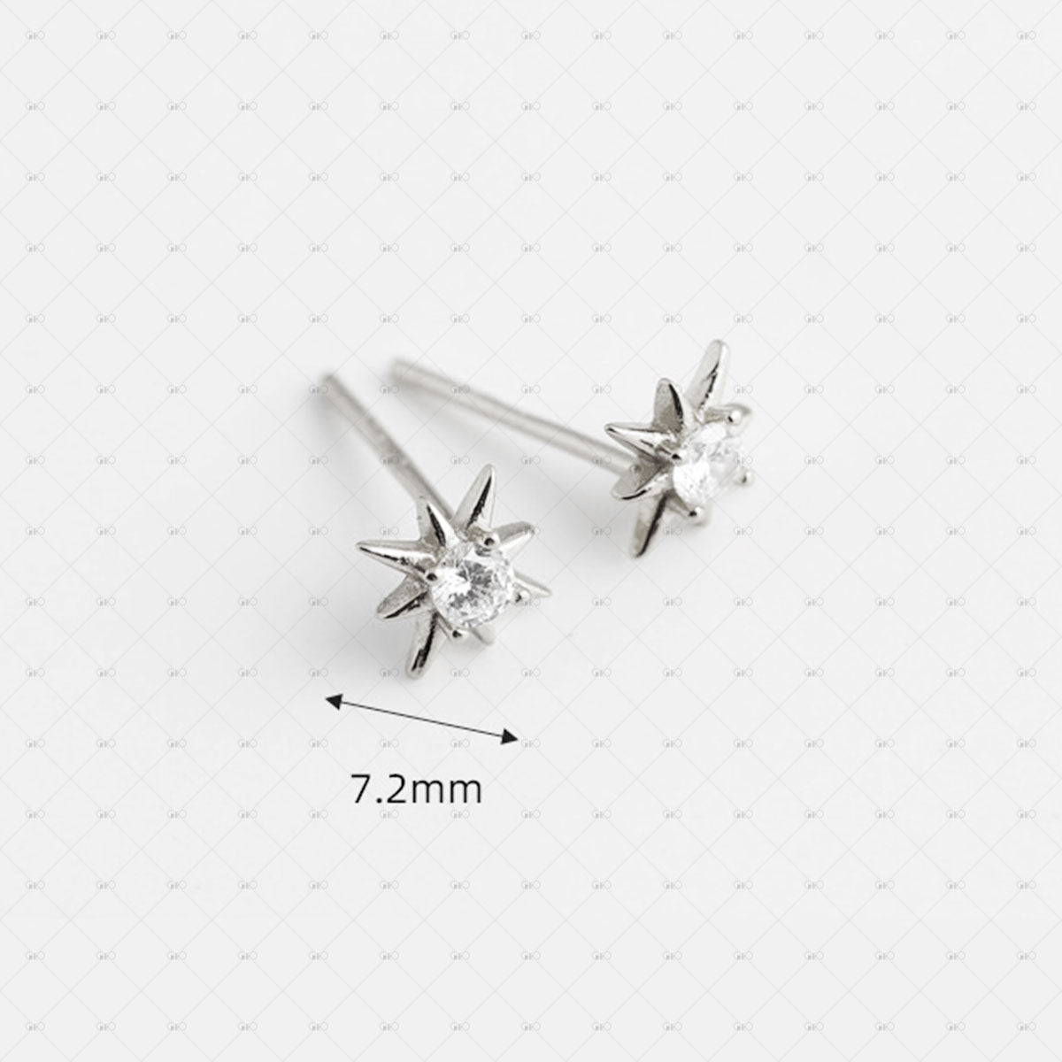 S925 Sparkling Star Zircon Earrings