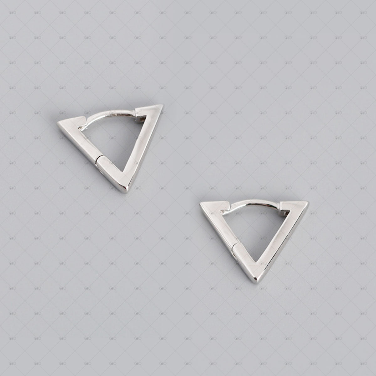 S925 Silver Simple Triangular Earrings