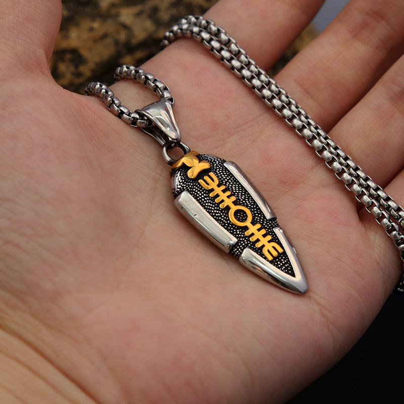 Viking Style Arrow Triangle Logo Necklace