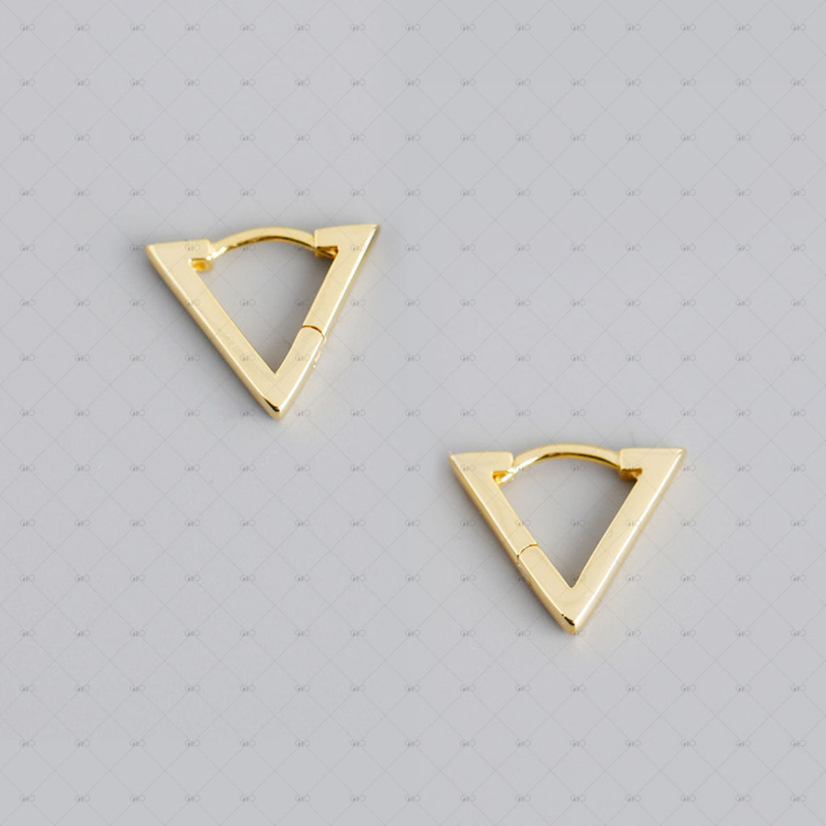 S925 Silver Simple Triangular Earrings