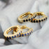 S925 Silver Round Multi-color Zircon Earrings