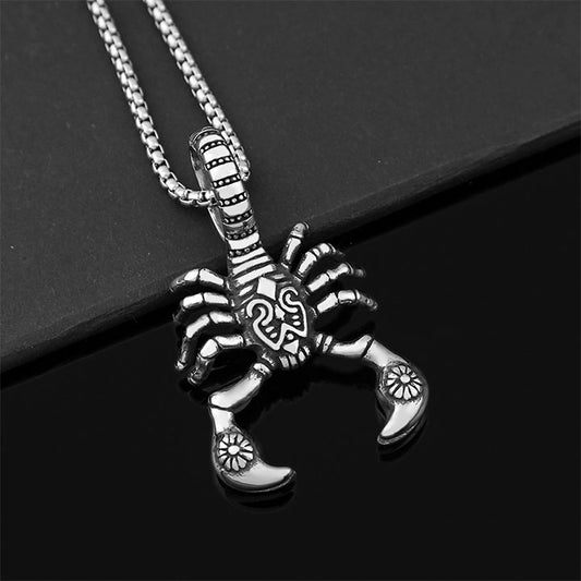 Viking Style Vintage Scorpion Necklace