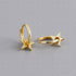 S925 Silver Cool Star Shape Round Earrings