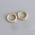 S925 Silver Minimalist Glossy Round Earrings