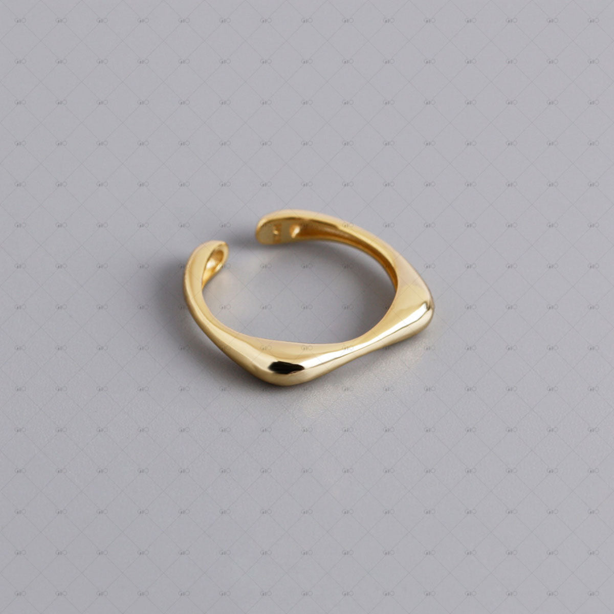 S925 Silver Simple Geometric Ring