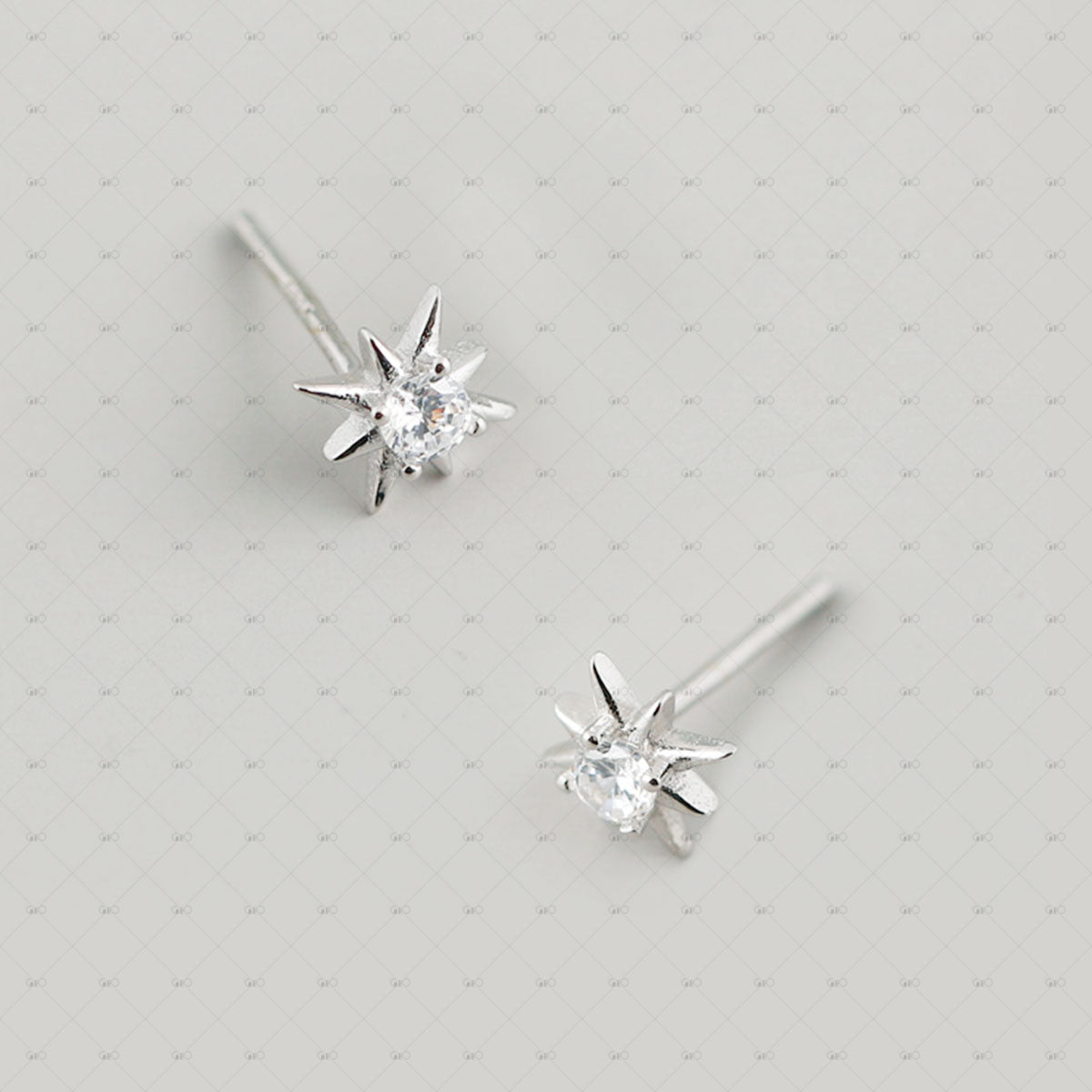 S925 Sparkling Star Zircon Earrings